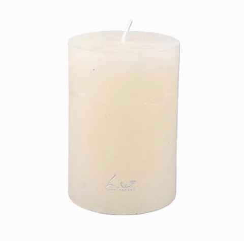 Rasteli Luz Your Senses Rustic Cylindrical Candle in White Asparagus