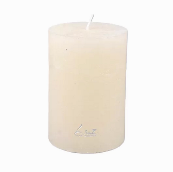 Rasteli Luz Your Senses Rustic Cylindrical Candle in White Asparagus