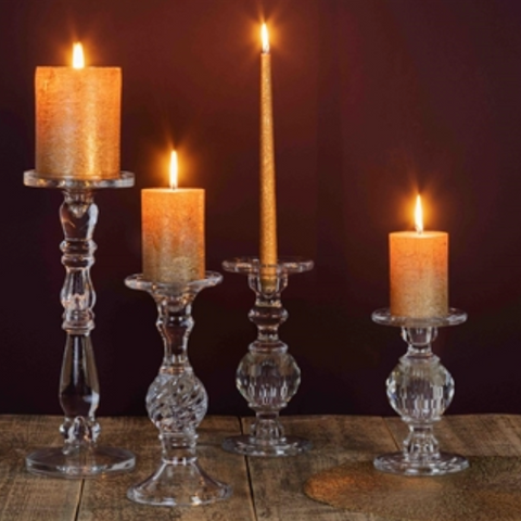 Rasteli Nid D'Abeille Glass Candle Holder