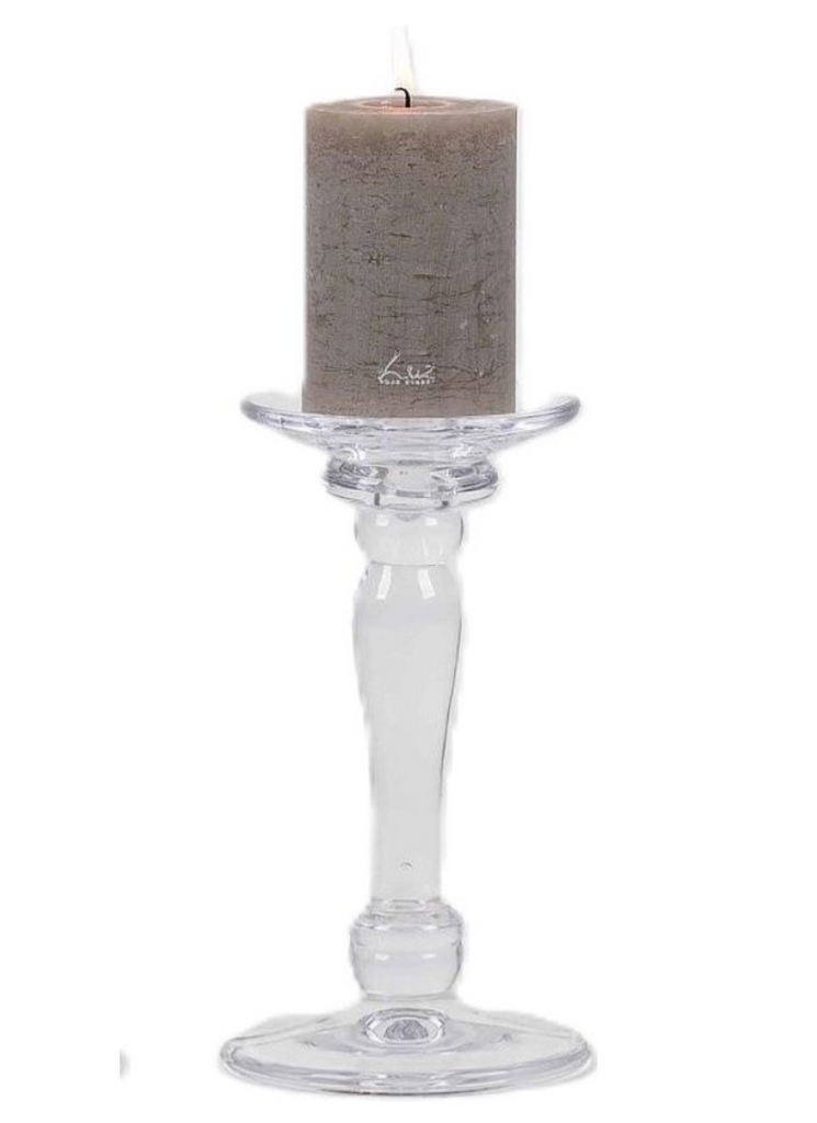 Rasteli New Semplice Glass Pillar Taper Candle Holder