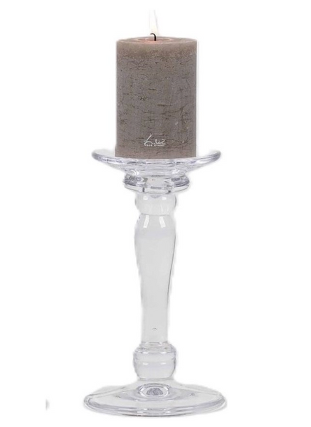 Rasteli New Semplice Glass Pillar Taper Candle Holder