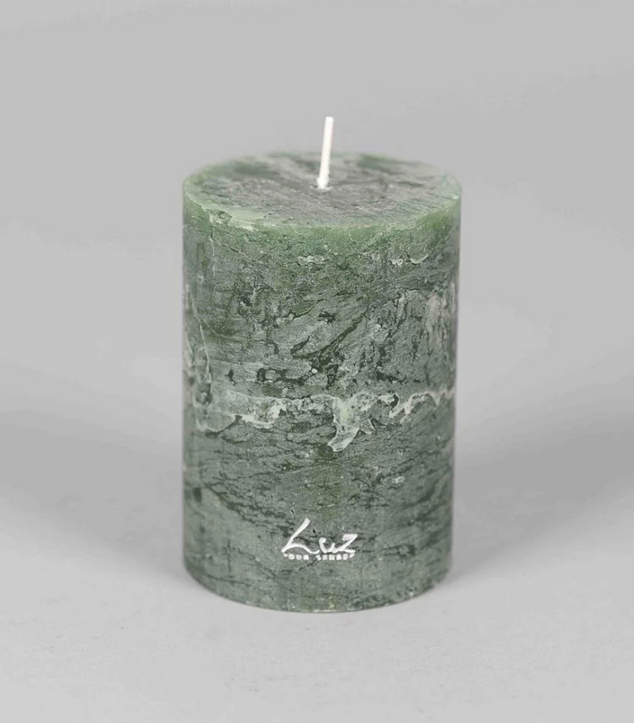 Rasteli Luz Your Senses Rustic Cylindrical Candle - Taxus