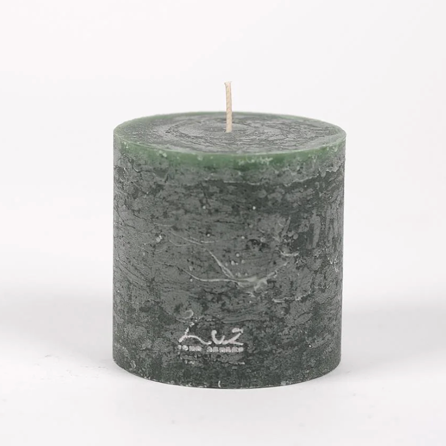 Rasteli Luz Your Senses Rustic Cilinder Candle - Taxus