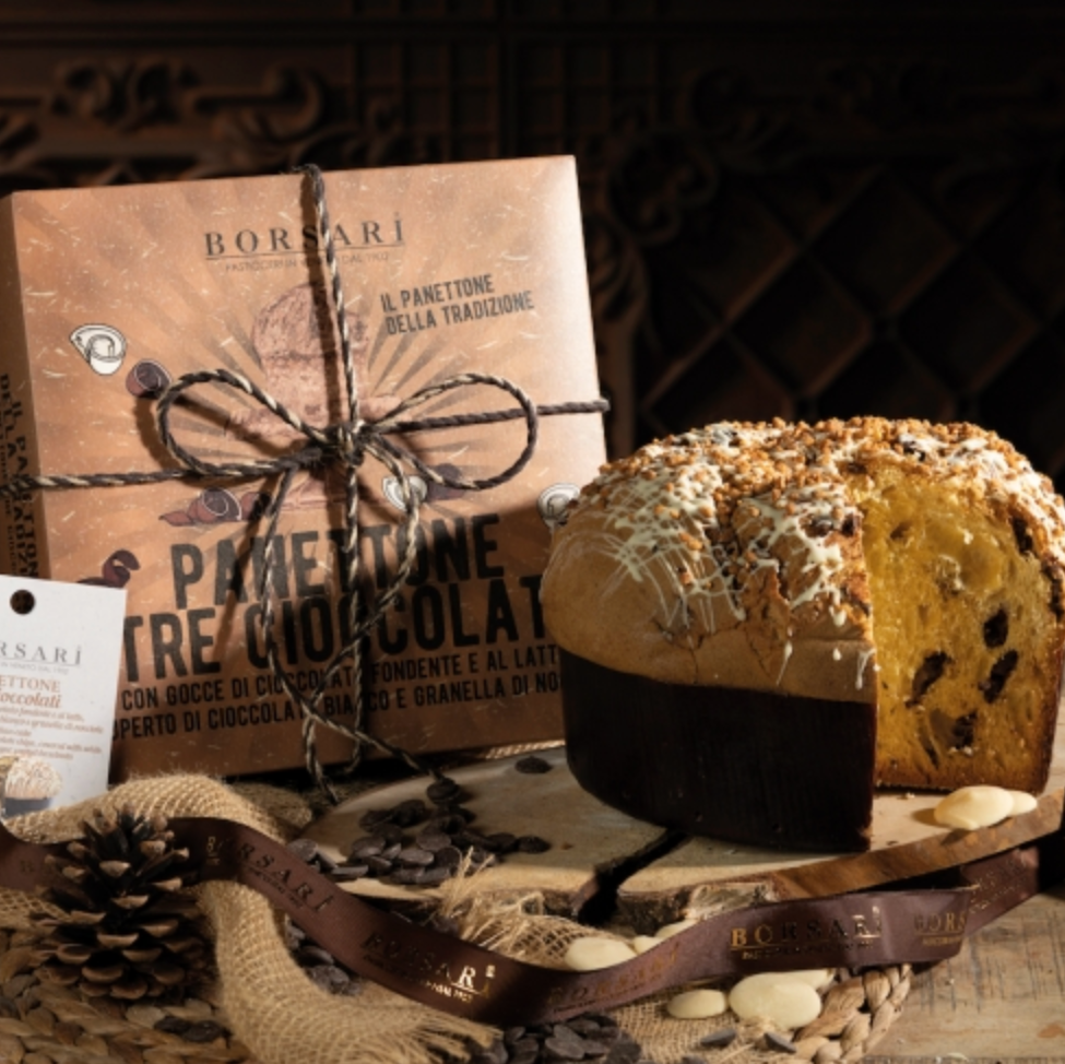 Panettone Borsari Rustico Triple Chocolate 750G
