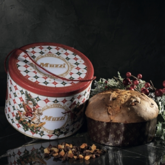 Panettone Muzzi Christmas Decor Tin 1kg