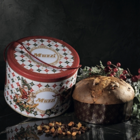 Panettone Muzzi Christmas Decor Tin 1kg