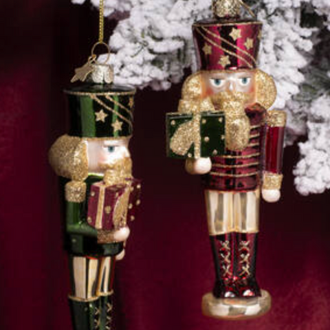 Vondels Burgundy Nutcracker Ornament – 16 cm