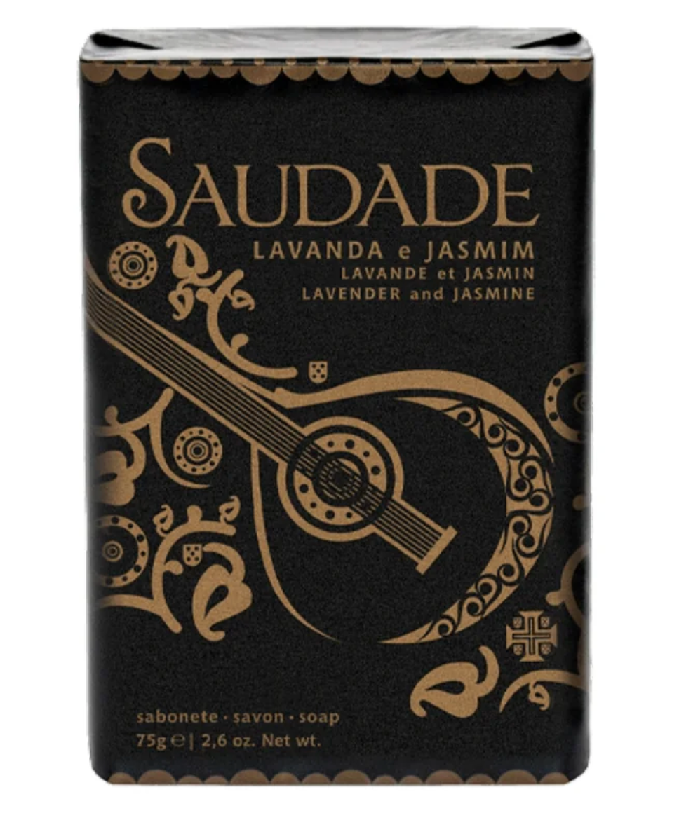 Ach Brito Lavender & Jasmine Soap bar in its decorative wrapping