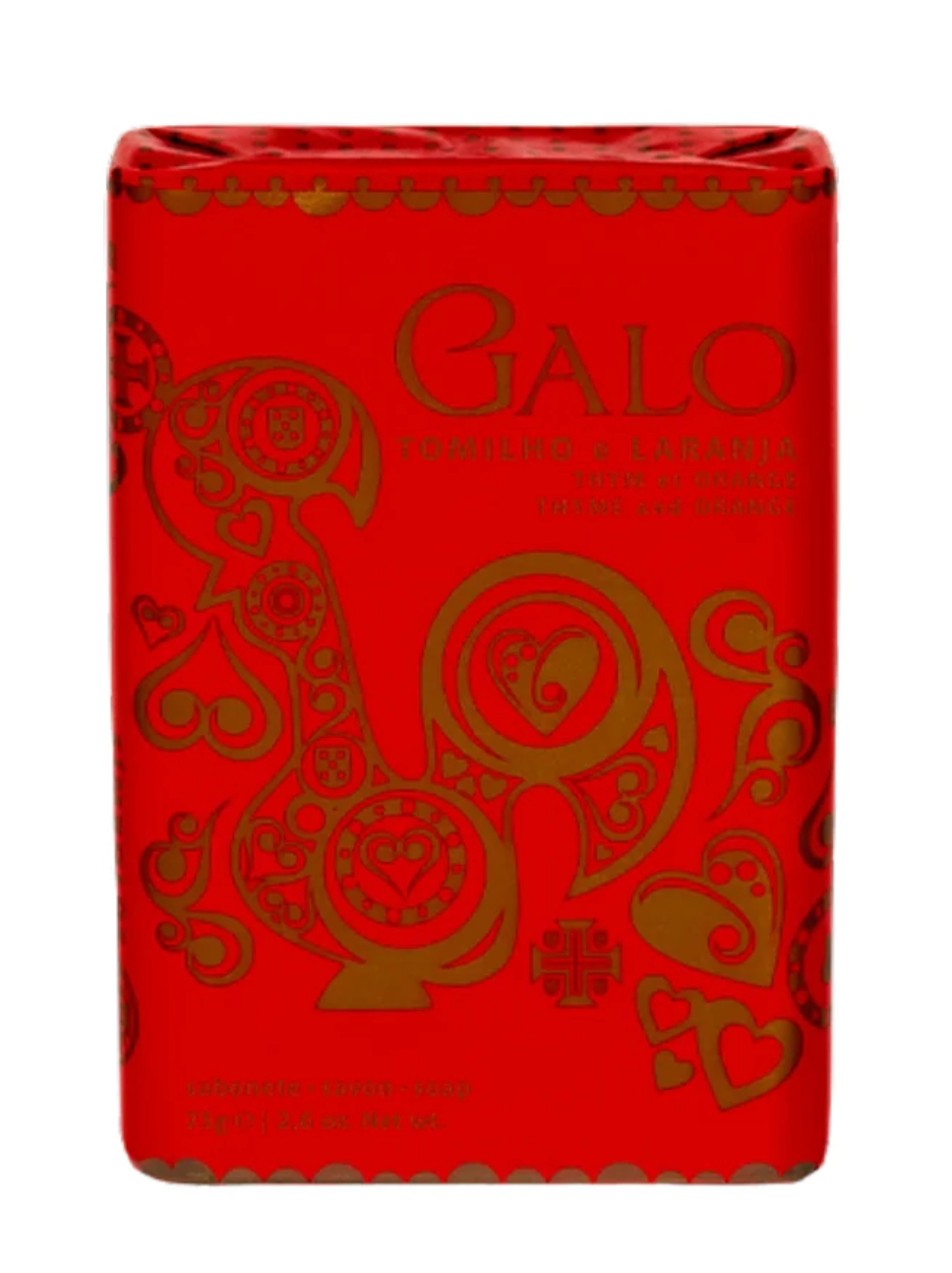 Ach Brito Thyme & Orange Soap bar in its decorative wrapping