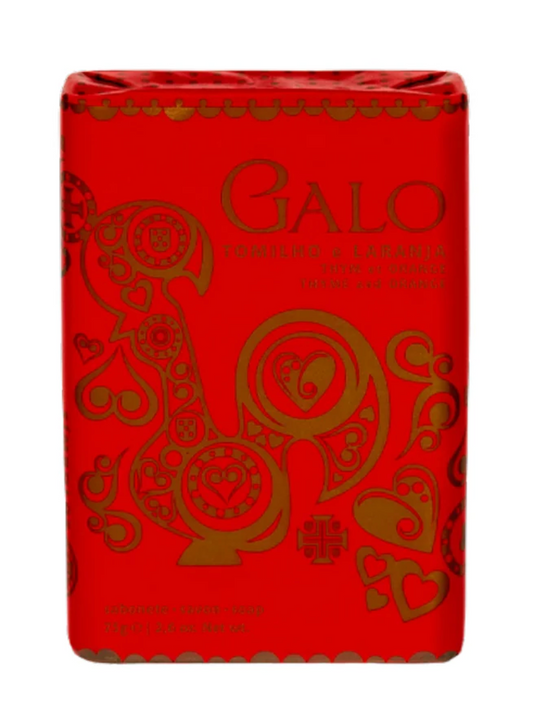 Ach Brito Thyme & Orange Soap bar in its decorative wrapping
