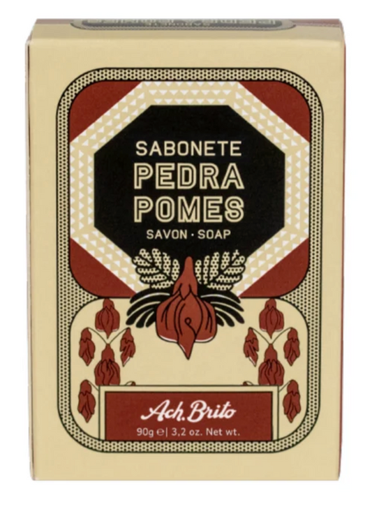 Ach Brito Pumice Soap bar in its heritage-style packaging