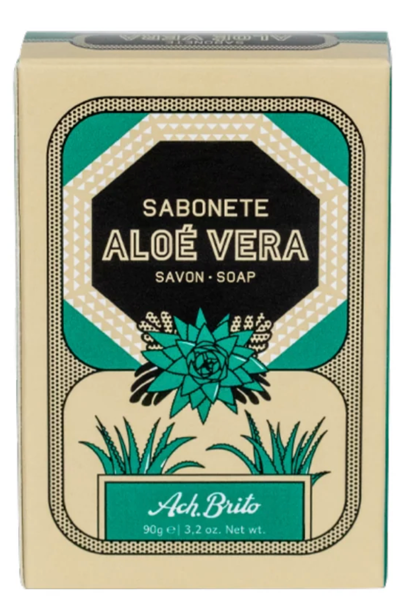Ach Brito Aloe Vera Soap bar in its heritage-style packaging