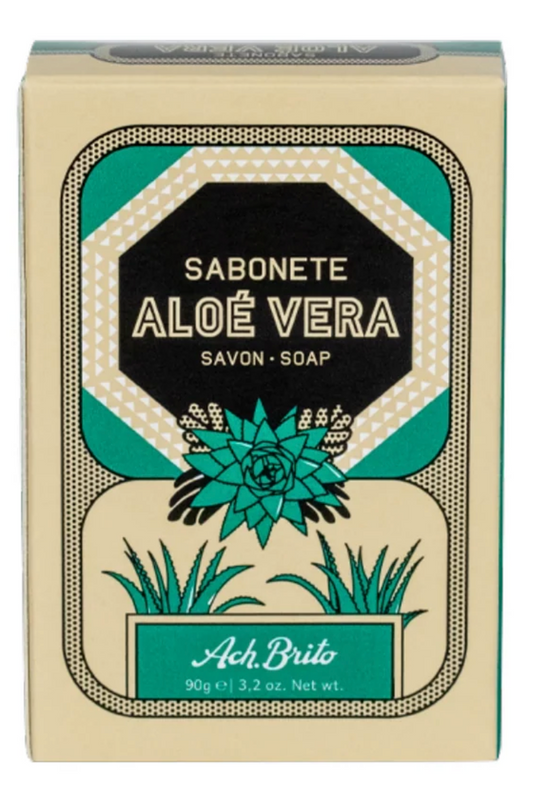 Ach Brito Aloe Vera Soap bar in its heritage-style packaging