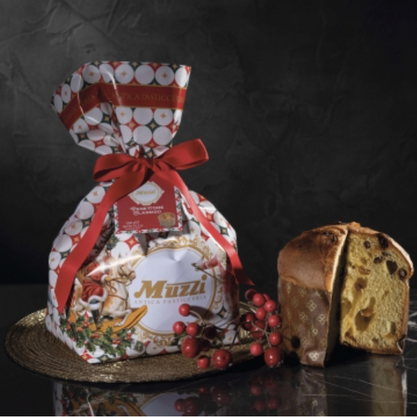 Panettone Muzzi Candy Wrap Classic Christmas Cake 1KG