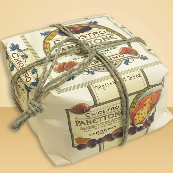 Chiostro Panettone Marrons Glaces 750gm