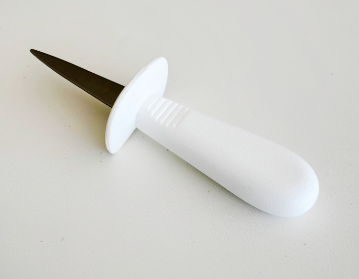 Laguiole Jean Dubost French Oyster Knife  with Plastic Handle - Made in France, view 4