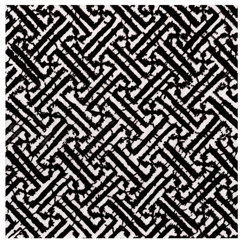 Caspari Fretwork Black Dinner Napkin