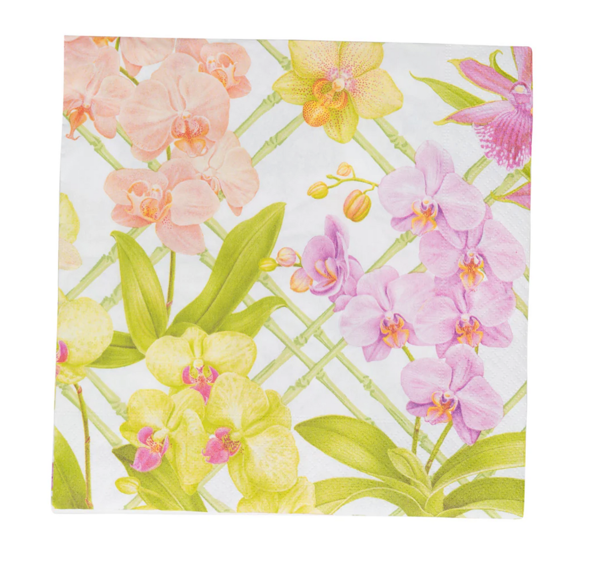 Caspari Orchid Conservatory Napkin Dinner