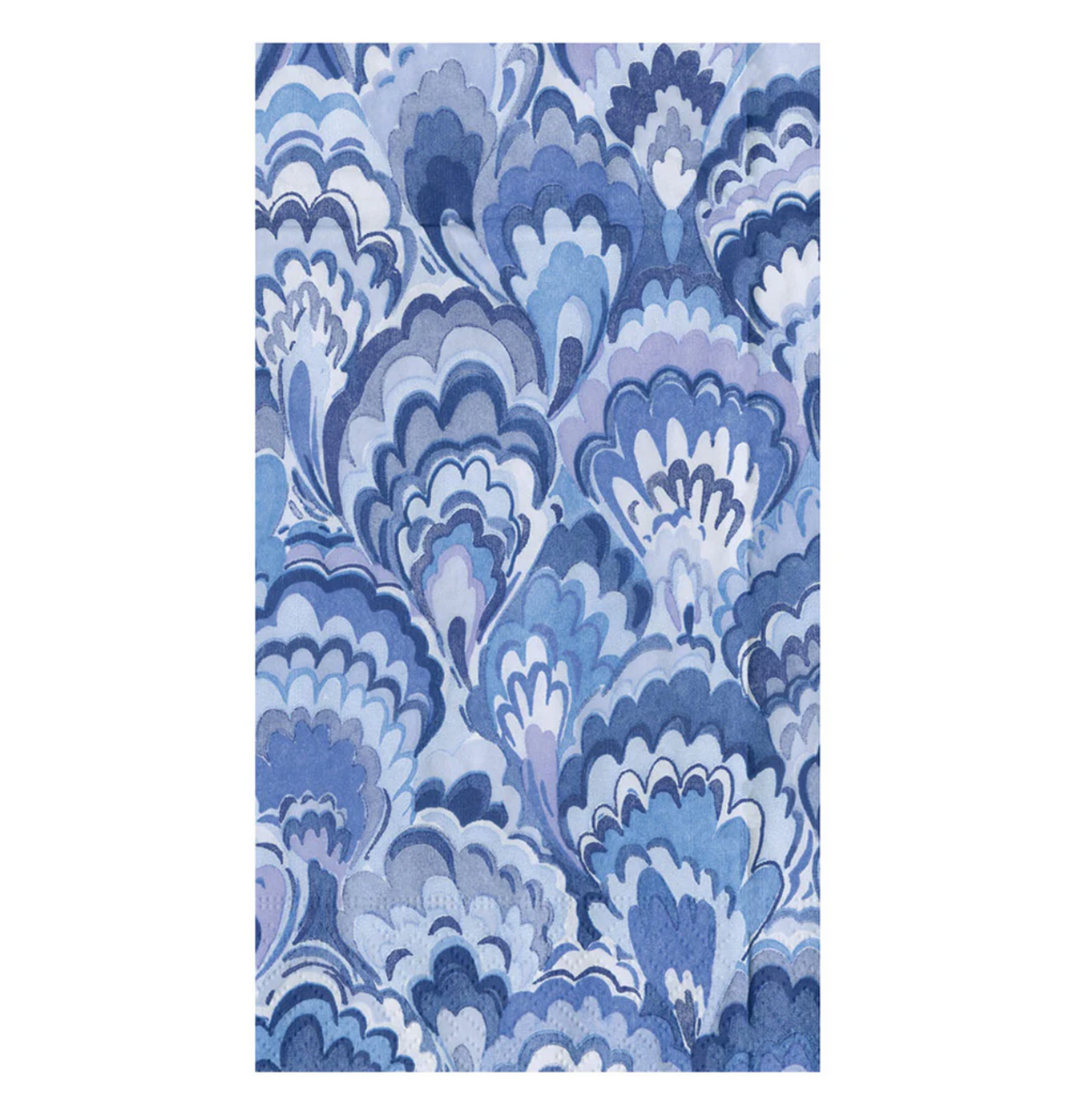 Caspari Marbled Ceramica Indigo Guest Towel
