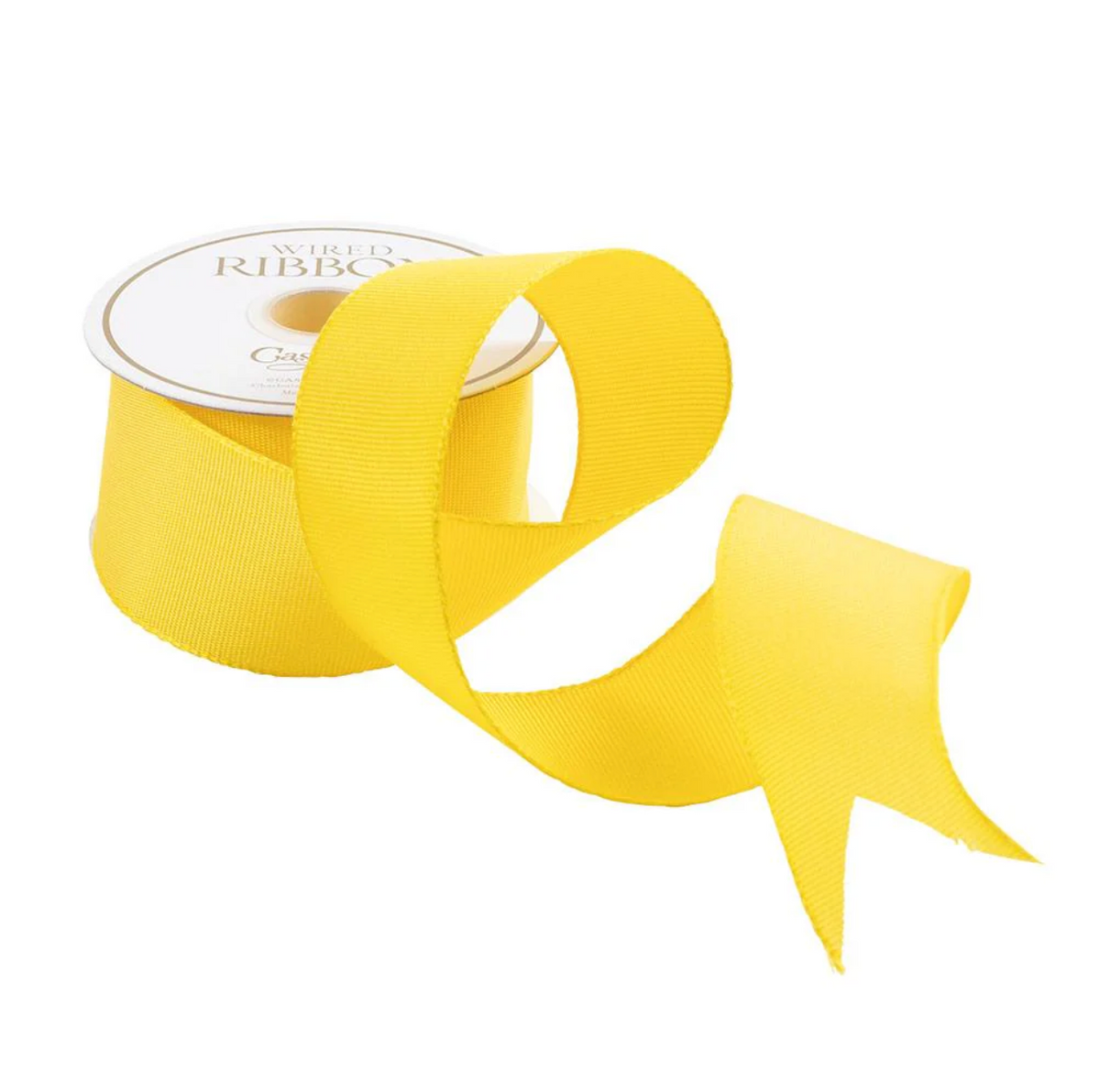 Caspari yellow ribbon roll, 8 yards