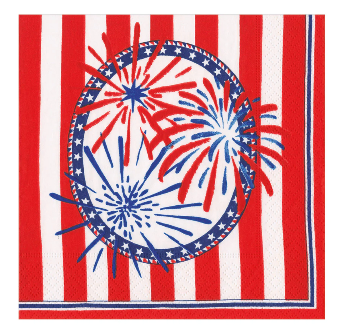 Caspari Stars, Stripes and Sparks paper luncheon napkins