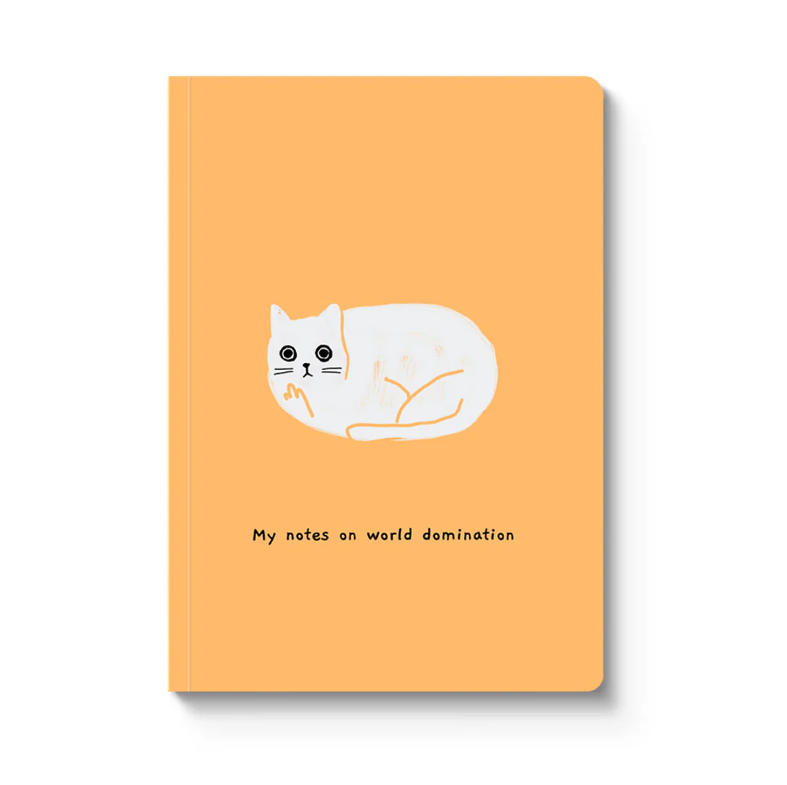 Ohh Deer World Domination A5 paperback notebook, front cover