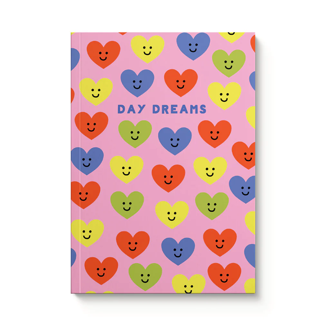 Ohh Deer Day Dreams Hearts A5 paperback notebook, front cover