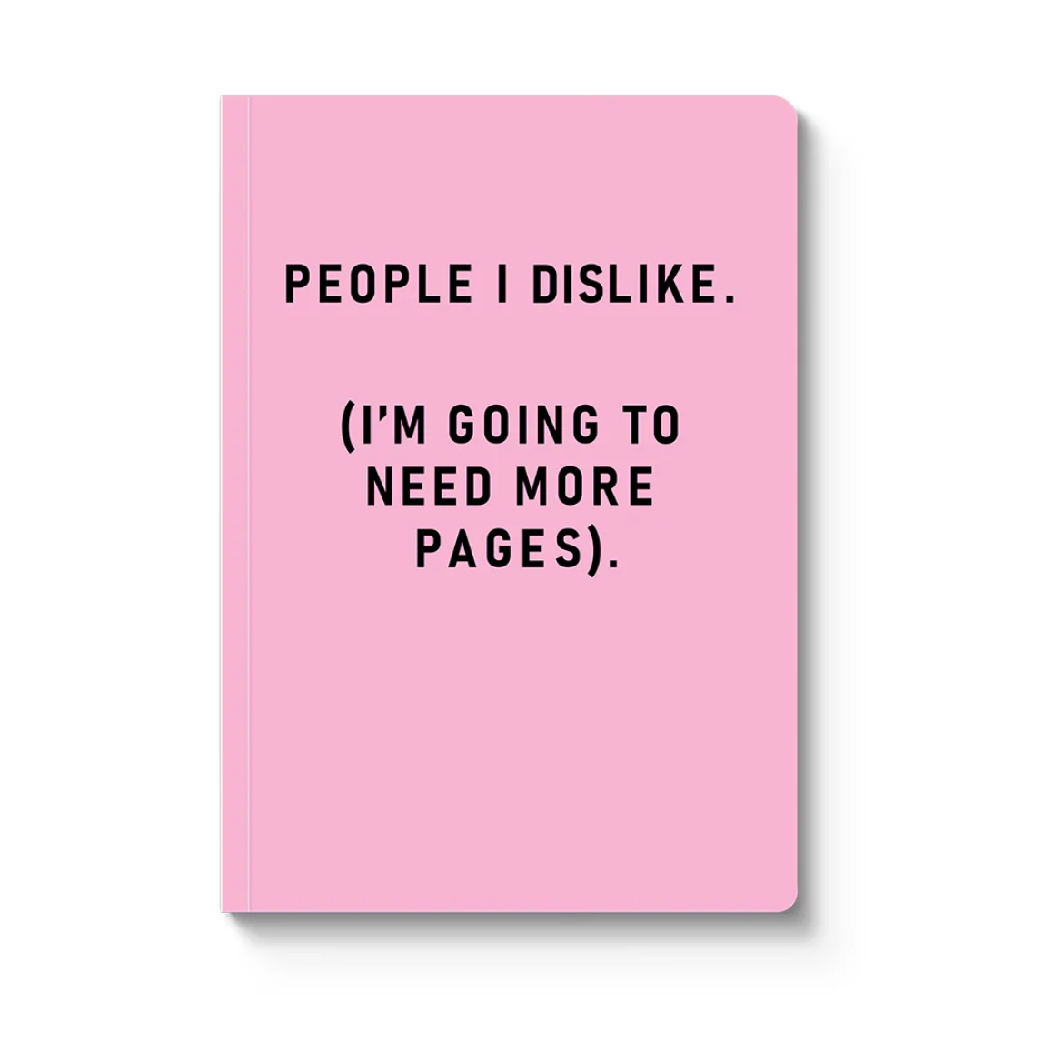 Ohh Deer People I Dislike A5 paperback notebook, front cover