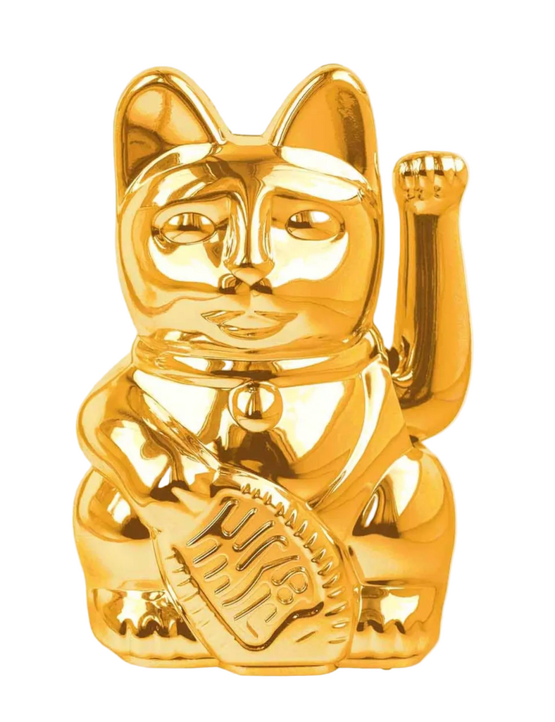 Donkey Lucky Cat Mini Shiny Gold Mahetia