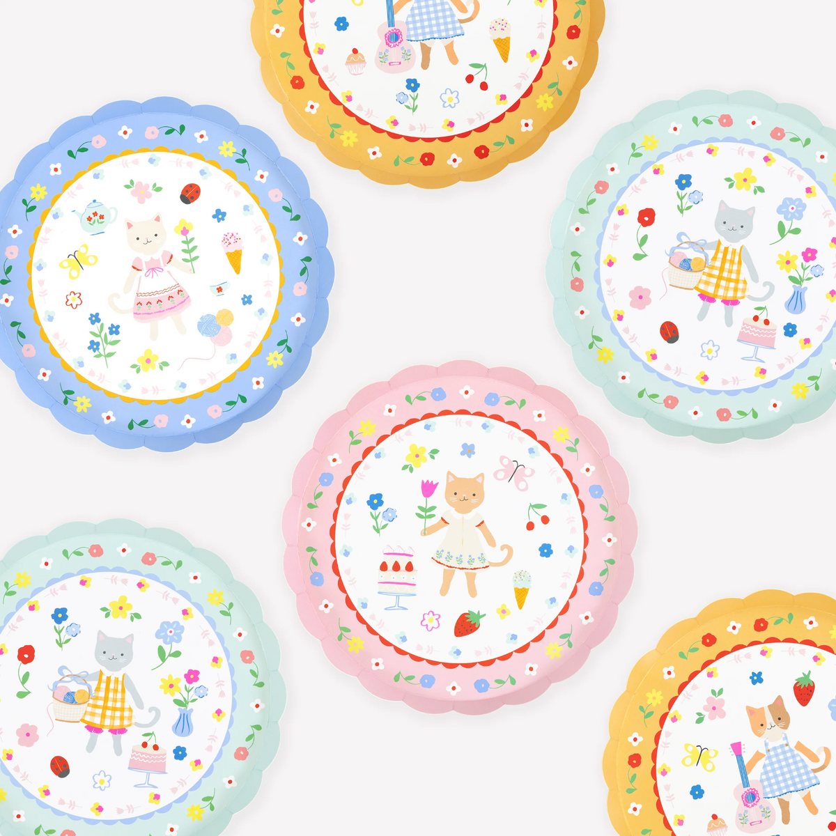 Meri Meri Kitten Club Side Plates