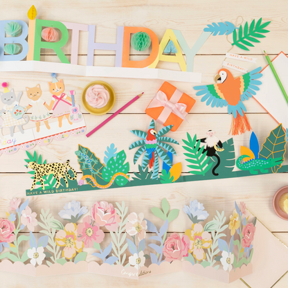 Meri Meri Honeycomb Birthday Concertina Card