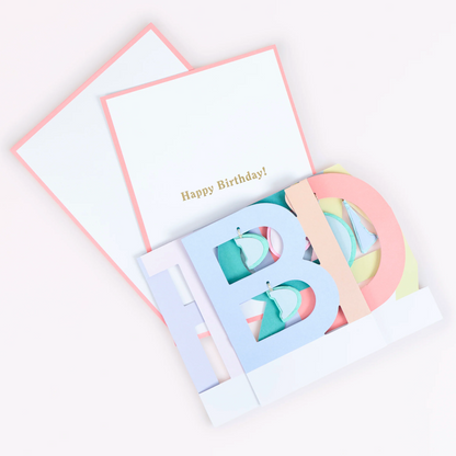 Meri Meri Honeycomb Birthday Concertina Card
