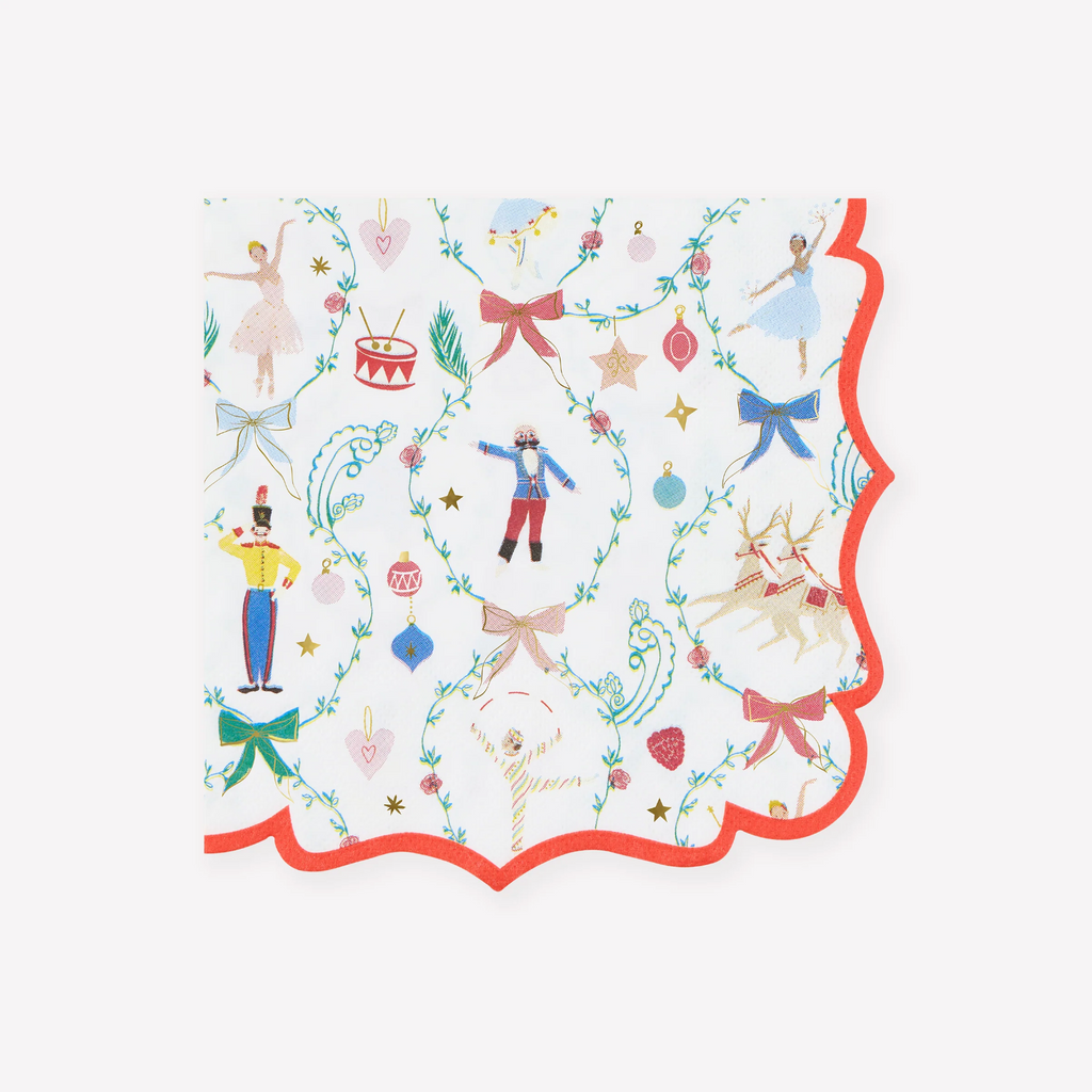 Meri Meri x New York City Ballet Nutcracker large paper napkins, pack of 16