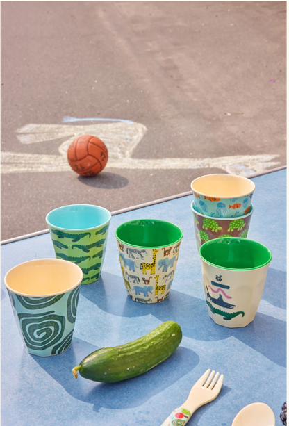 Rice Melamine Cups with Wildlife Print - 160ml - 6 pack, view 2