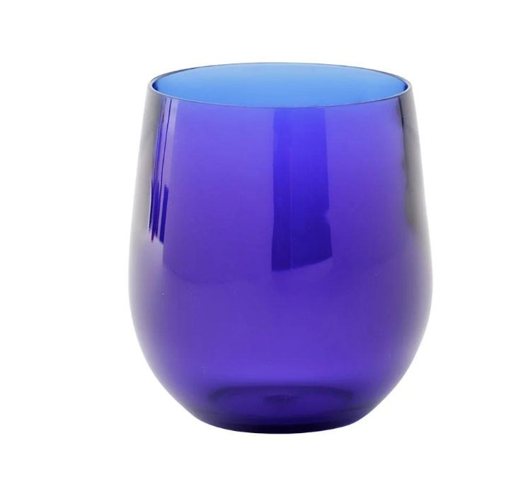 Caspari acrylic 12 oz tumbler glass, view 3