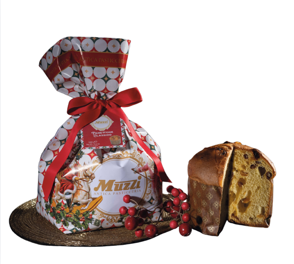 Panettone Muzzi Ghirlanda Orange Chocolate Christmas Cake 1KG