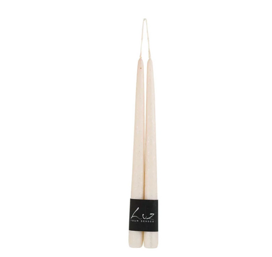 Rasteli - Luz your Senses Rustic Metal - Pair of Rustic Tapers - L 30 cm x Ø 2.2 cm