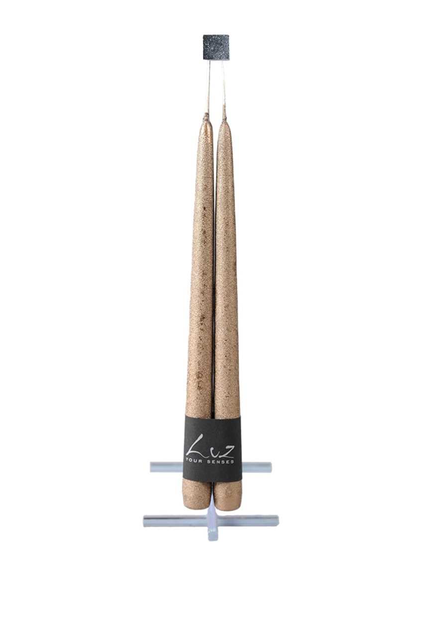 Rasteli - Luz your Senses Rustic Metal - Pair of Rustic Tapers - L 30 cm x Ø 2.2 cm, view 3