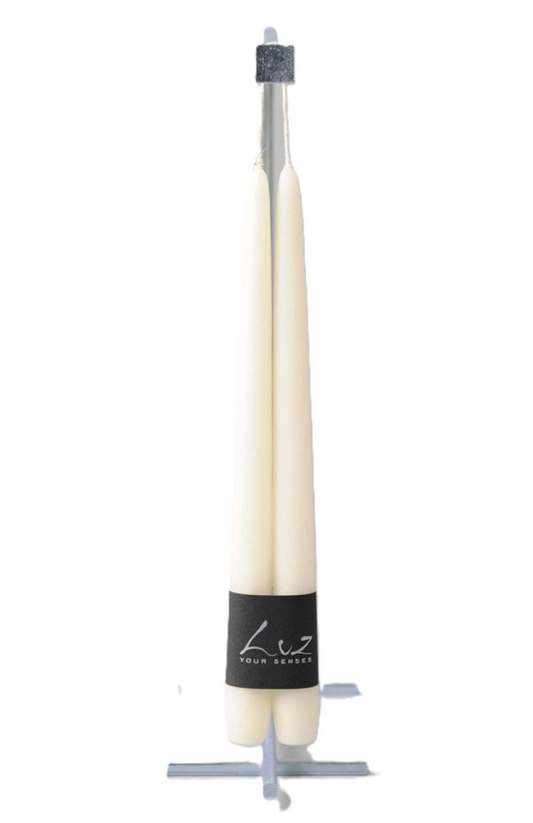 Rasteli - Luz Your Senses Velours - Pair of Tapers - Ø 2.2 cm x L 30 cm