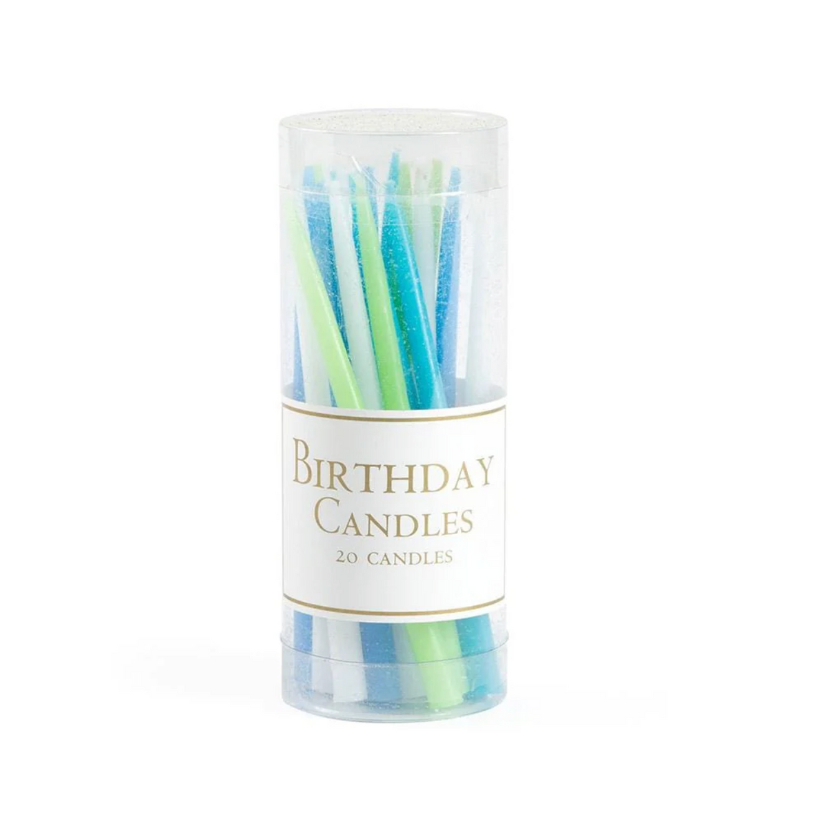 Caspari birthday candles, multicoloured mini tapers, view 5