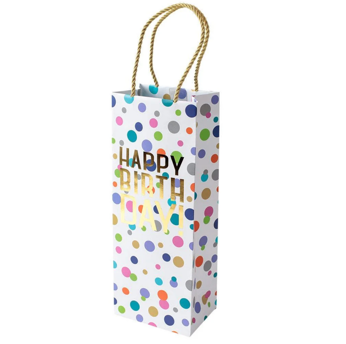 Caspari Happy Birthday Confetti Gift Bag
