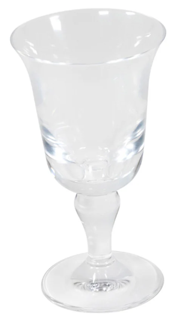 Caspari Acrylic Flared Wine Glass 9.6 Oz