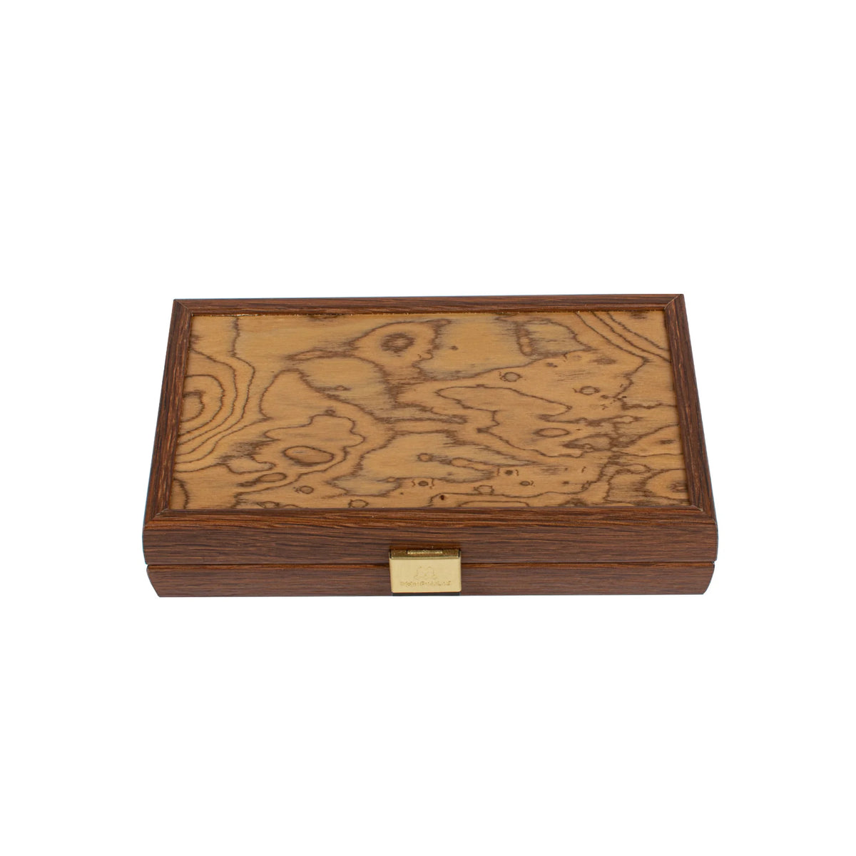 Manopoulos - Handcrafted Walnut Burl Backgammon Set 20x12cm