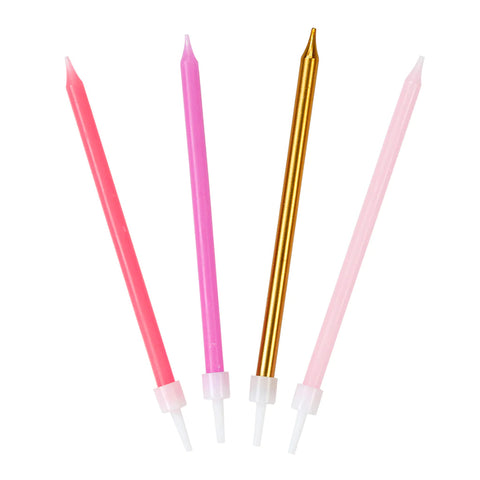 TLS - Rose Pink Candles (Set of 16)