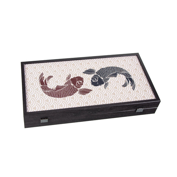 Manopoulos - Handcrafted Japanese Koi Fish Backgammon Set 48x26cm ...