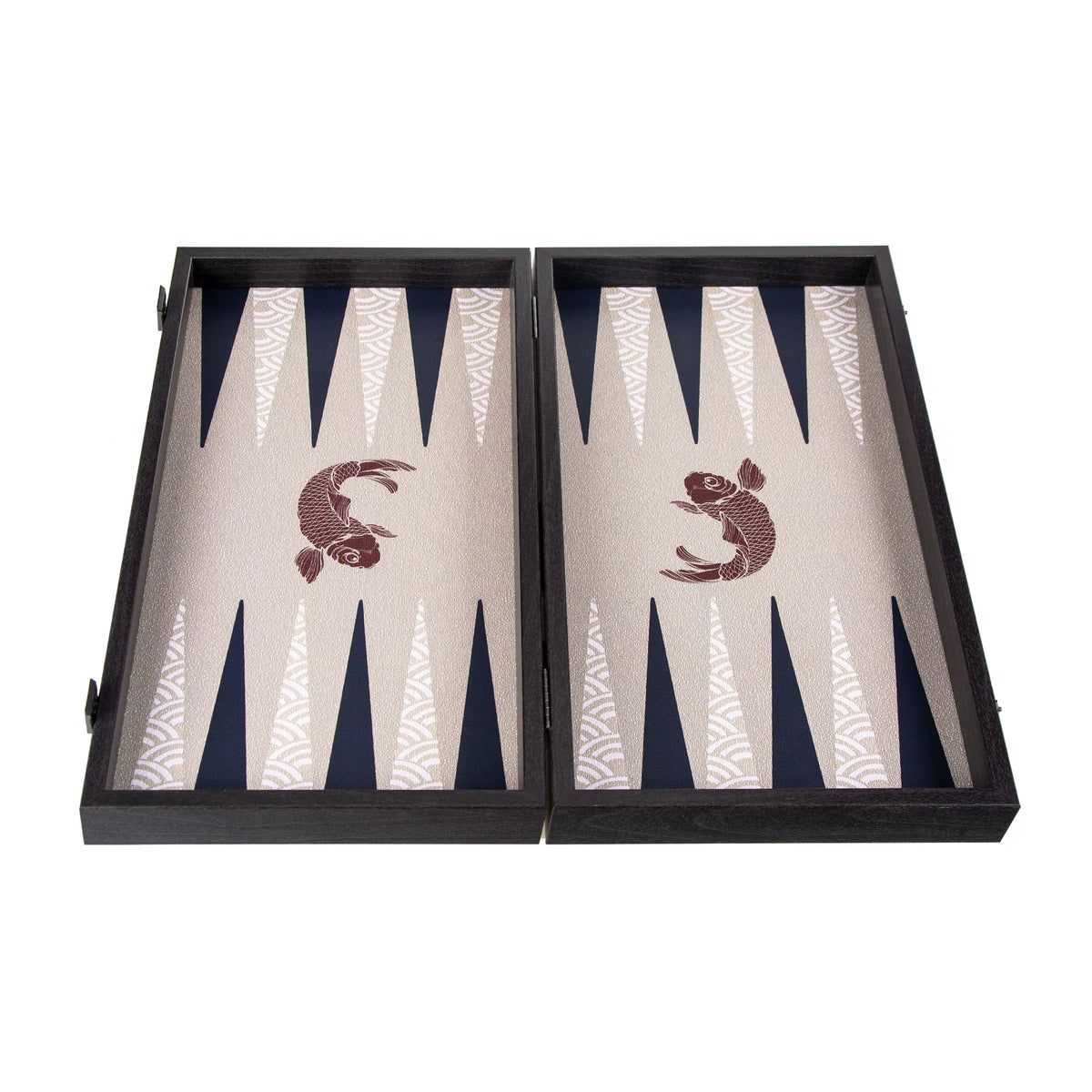 Manopoulos - Handcrafted Japanese Koi Fish Backgammon Set 48x26cm