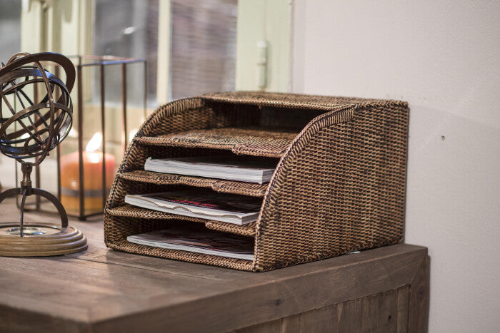 ToGo Rattan Magazine Rack, view 3