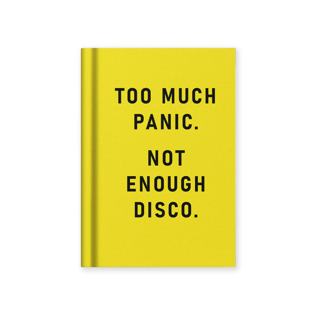 Too Much Panic, Not Enough Disco Fabric Hardback Notebook (A7)