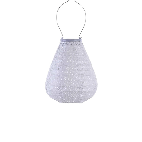 Lumiz Paisley Silver Tulip LED Solar Lantern