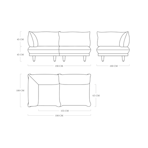 Fatboy Paletti Set Small Mist